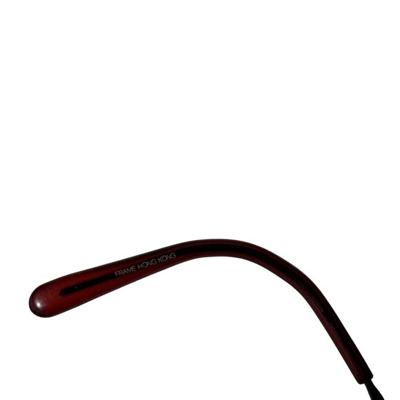 Vintage Nicole Miller Trinity 49-19 140 Dark Wine Oval Sunglasses FRAMES ONLY - Picture 4 of 12